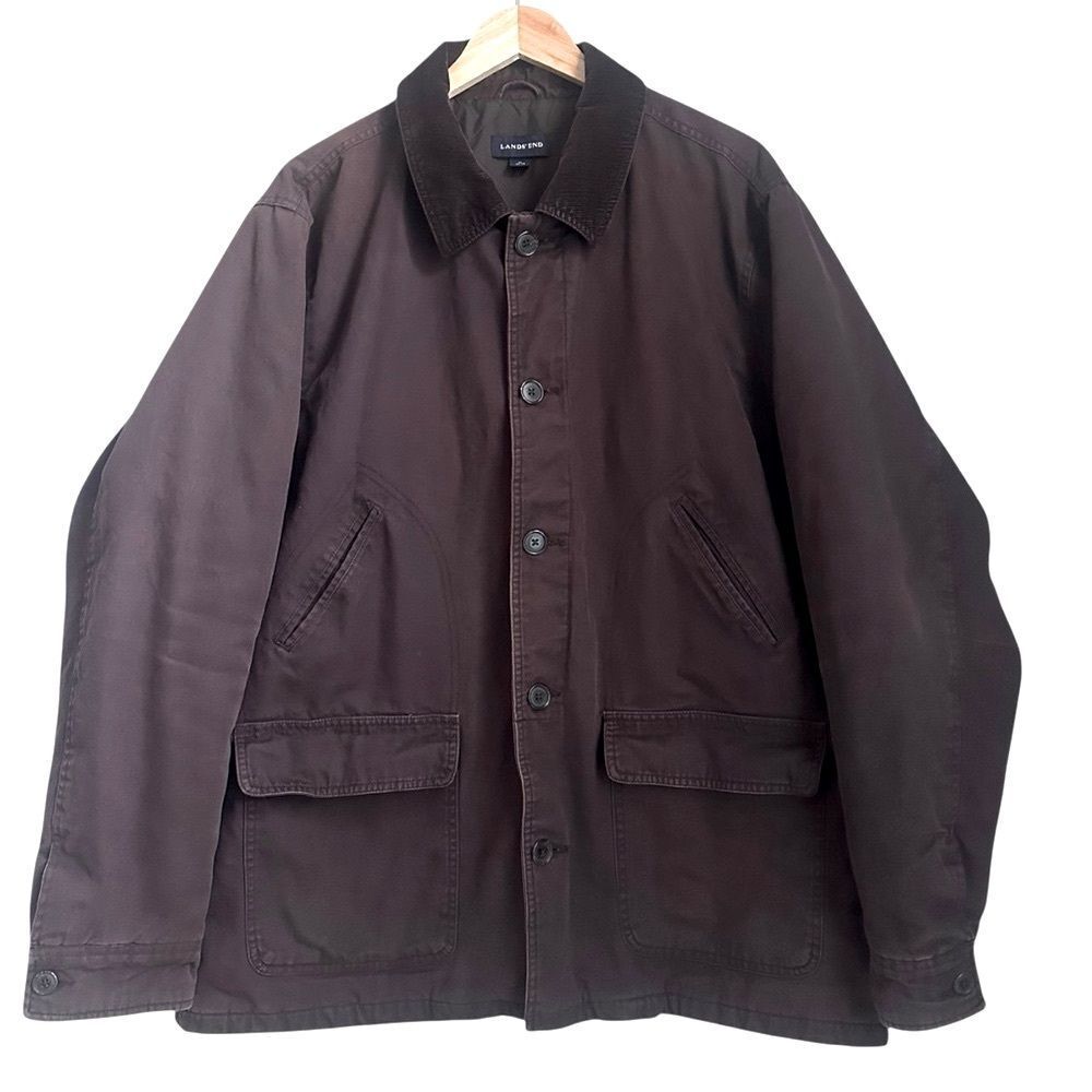 Lands' End Brown Military Field Jacket